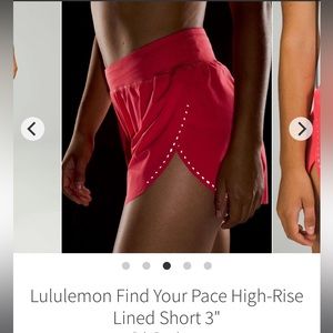 Find Your Pace Lululemon Shorts